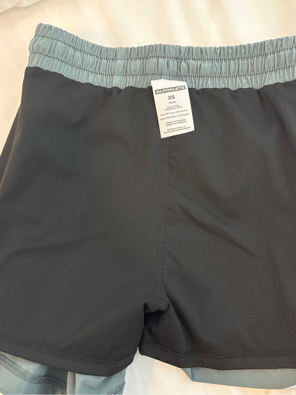 Alphalete Dark Green Women’s Running Shorts - Picture 4 of 6